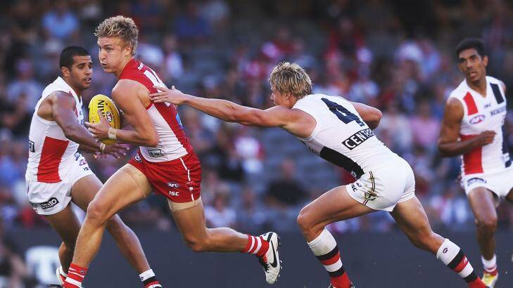 Lucky charm: Jake Lloyd is thrilled to be part of the Sydney Swans' success.