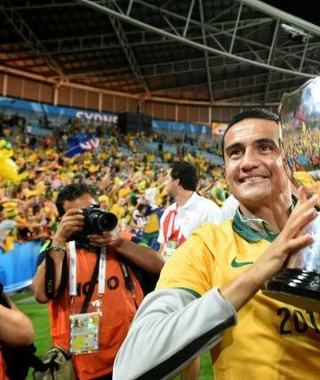 'Just a sweet feeling': Tim Cahill enjoys proving the knockers wrong with the ultimate vindication - the Asian Cup. Photo: Brendan Esposito