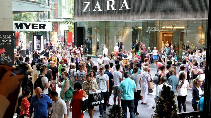 Foreign stores like Zara have helped push rents beyond the reach of some local retailers.  Photo: Edwina Pickles