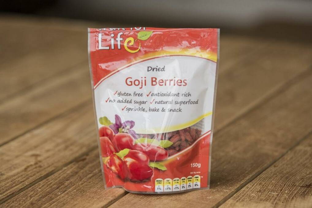 Great Snack: Fruit for Life Dried Goji Berries are full of antioxidants and fibre. Photo: Dominic Lorrimer