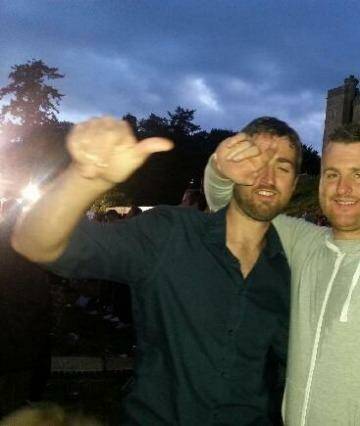 Brothers in arms: Patrick and Barry Lyttle. Photo: Facebook