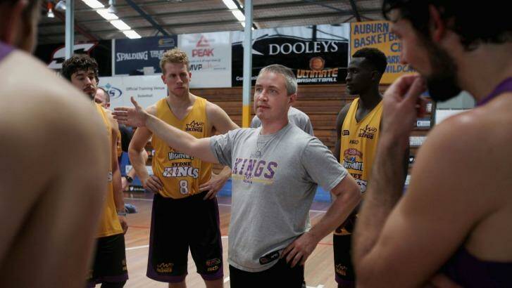 Tough initiation: Damian Cotter has seen it all during his first year as Kings coach. Photo: Fiona Morris