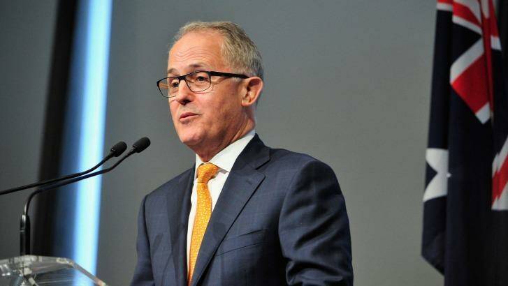 Four hundred jobs at the ABC to go: Malcolm Turnbull announces the proposed $207 million in funding cuts to the ABC. Photo: David Mariuz
