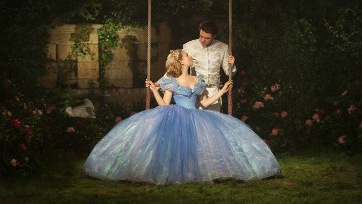 Lily James is Cinderella and Richard Madden is the Prince "Cinderella", directed by Kenneth Branagh.  Photo: Jonathan Olley
