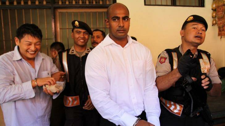 Myuran Sukumaran pleads for his death sentence to be reduced in 2010. Photo: Jason Childs
