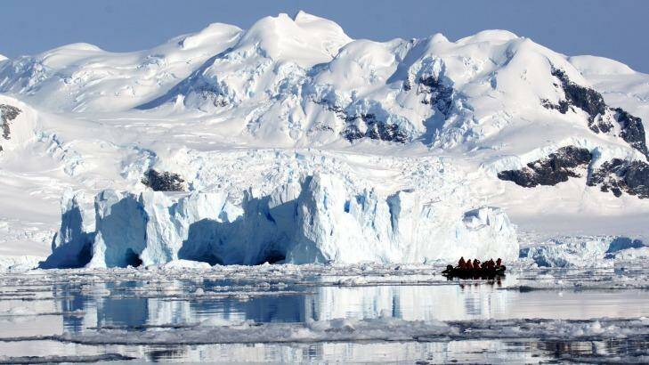 Cruising among the giant icebergs of Neko Harbour. Photo: Craig Platt