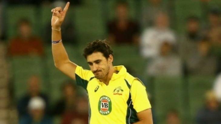 Fast bowler Mitchell Starc has been rested for the third ODI in Perth. Photo: Robert Prezioso - CA