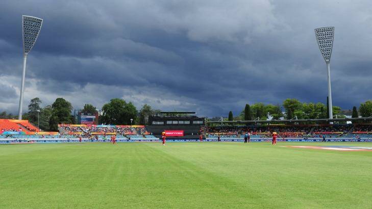 Manuka Oval will play host to an ODI between Australia and New Zealand. Photo: Melissa Adams