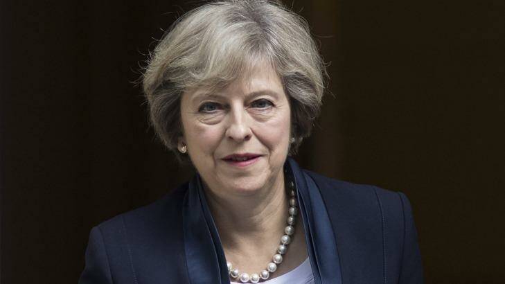 British Prime Minister Theresa May leaves 10 Downing Street. Photo: Dan Kitwood