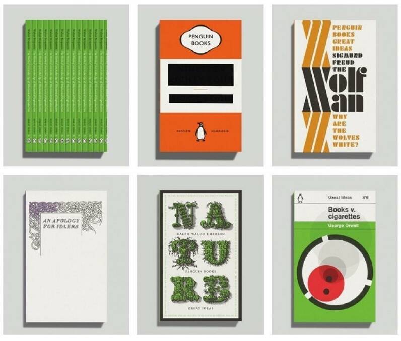 Penguin book cover designs by David Pearson.