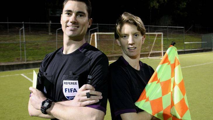 Second chance: Allyson Flynn, right, was all set to go to London in 2012, along with fellow Canberra referee Ben Williams, before injury forced her out. Photo: Jeffrey Chan
