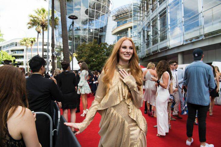 Vera Blue  Aria Awards red carpet 28th November 2017 Photo by Louise Kennerley smh