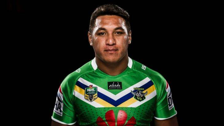 Canberra Raiders enforcer Josh Papalii is in his cousin's corner, Alex Leapai fighting for the world heavyweight boxing title next week.XXXXX Photo: Rohan Thomson
