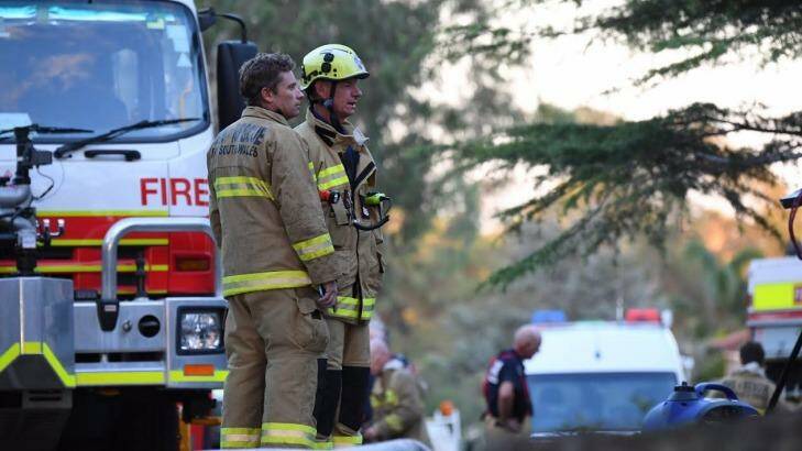 A woman is missing after a house fire in Paringa Place at Bangor. Photo: Peter Rae