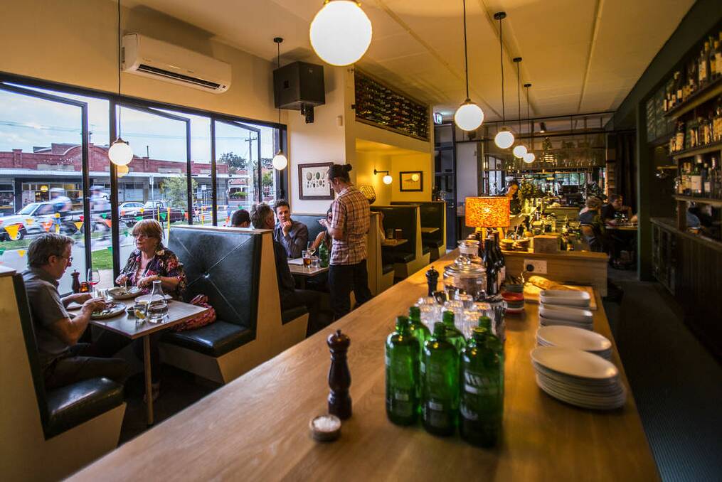 Swoon-worthy: the bar at Green Park, Carlton North. Photo: Craig Sillitoe