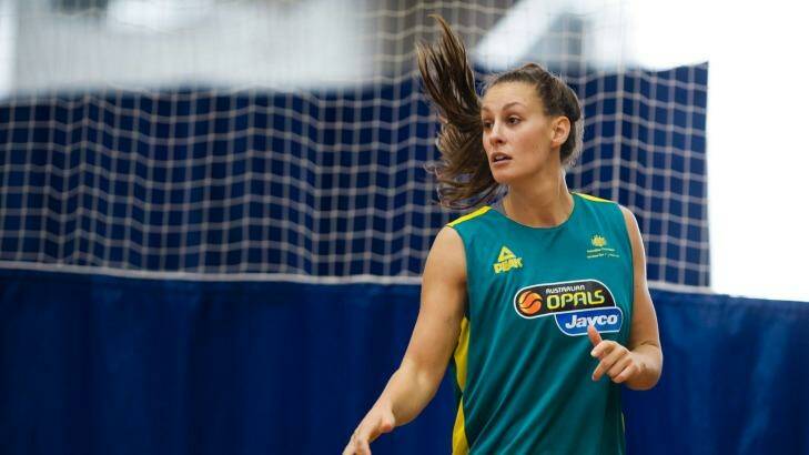 Breakout season: Stephanie Talbot has been named in Australia's World Uni Games basketball squad.  Photo: Jay Cronan 