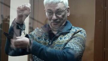 Russian human rights activist Oleg Orlov was sentenced to two-and-a-half years in prison in February (AP PHOTO)