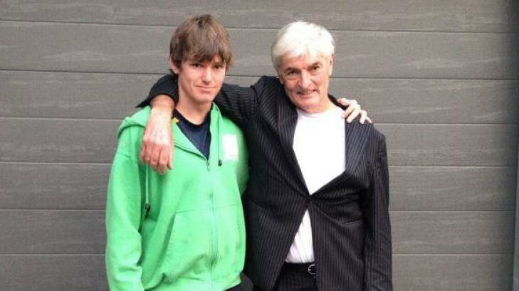 Robert Hampshire and his son in 2011. Photo: Facebook