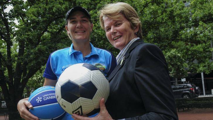 Capitals coach Carrie Graf (left) and Capital Football chief executive Heather Reid have left an amazing legacy in their respective sports. Photo: Graham Tidy