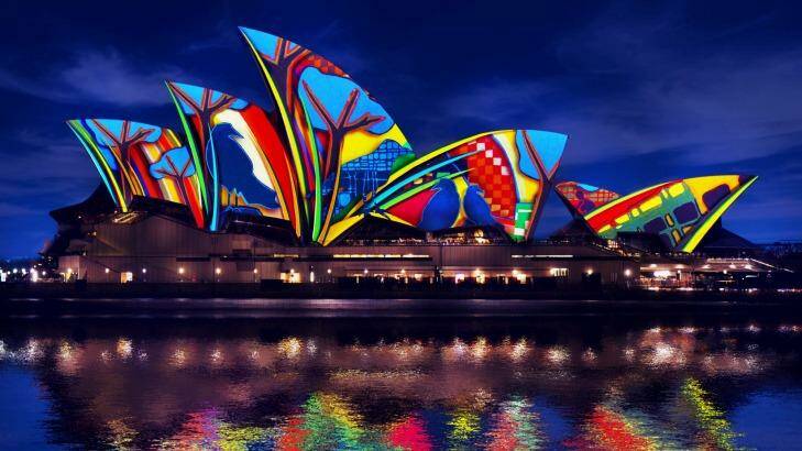 The Sydney Opera House will be lit up from 6pm tonight as part of Vivid Sydney 2016. Photo: Supplied