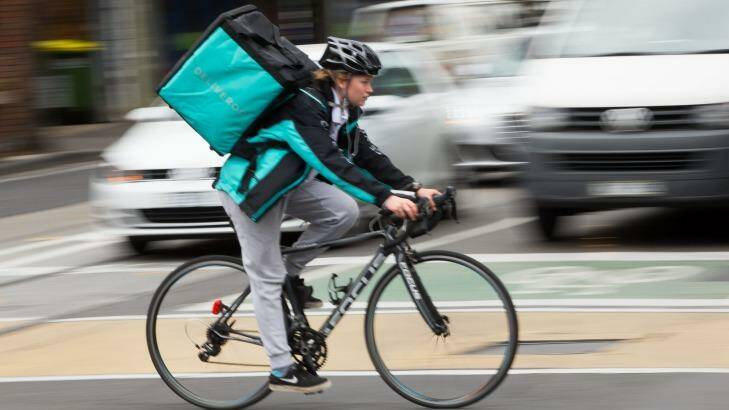Deliveroo: The school canteen of 2017? Photo: Jason South