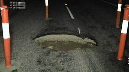 sink hole bruce highway