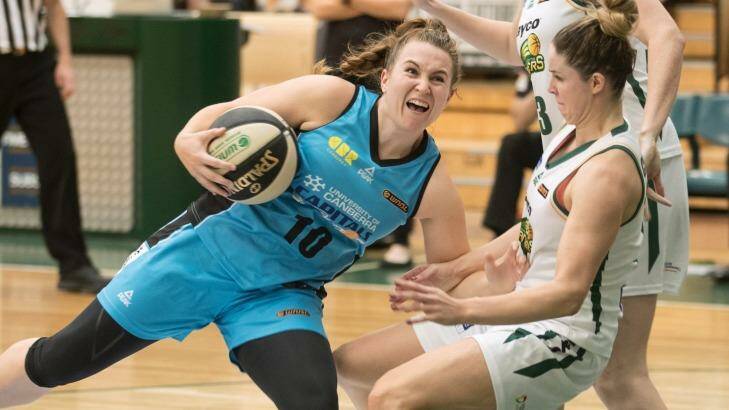 Kate Gaze will miss the next six weeks for the Canberra Capitals. Photo: Mick Connolly