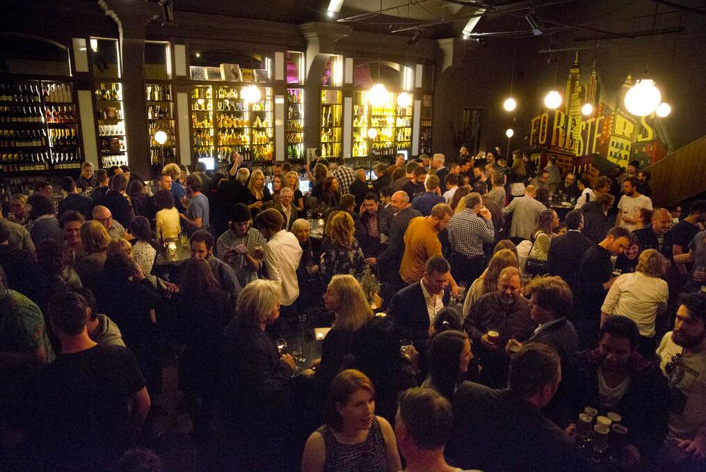 Bustling beer hall: Forester's Hall, Collingwood, has a huge craft beer selection. Photo: Supplied