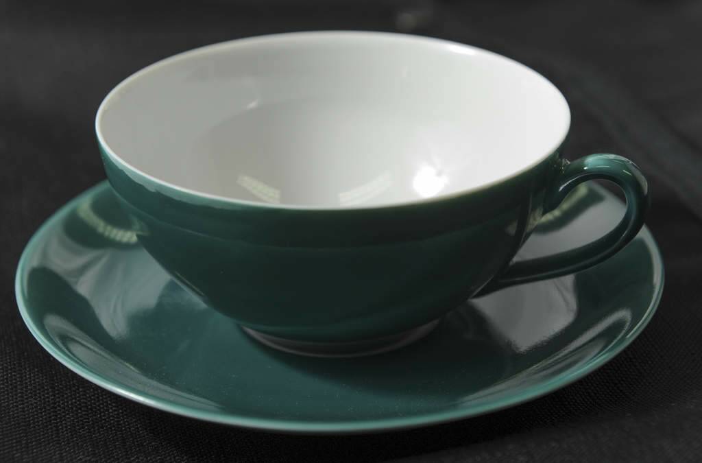 "Vista Alegre" cup and saucer. $32.99, esse.