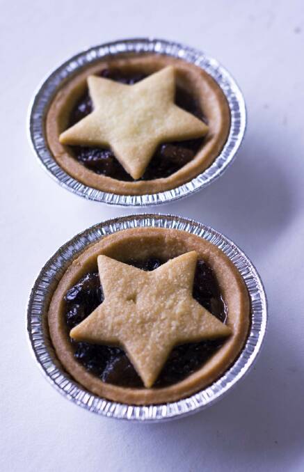 Fresh cherry and vanilla mini mince pies from Dream Cuisine. $3 each or $15 for half a dozen. Photo: Cassie Burrowes
