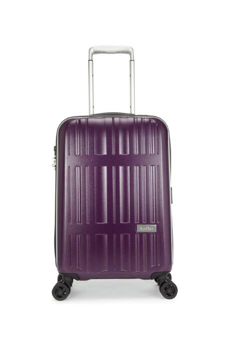 Elara aubergine suitcase.
