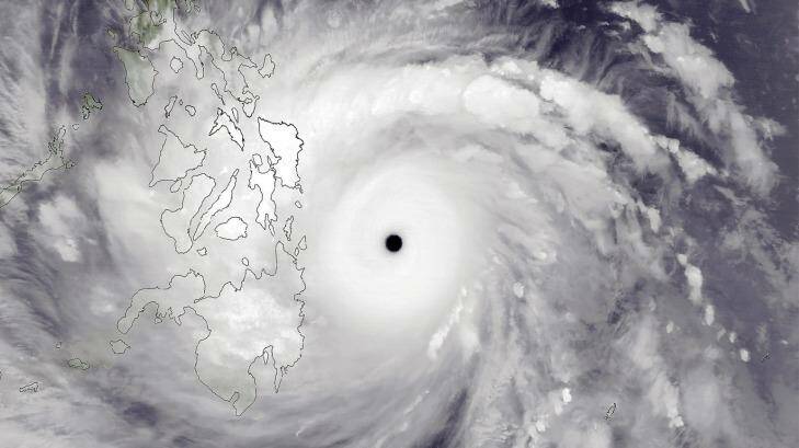 Super Typhoon Haiyan as it approached the Philippines in November 2013. Photo: NASA