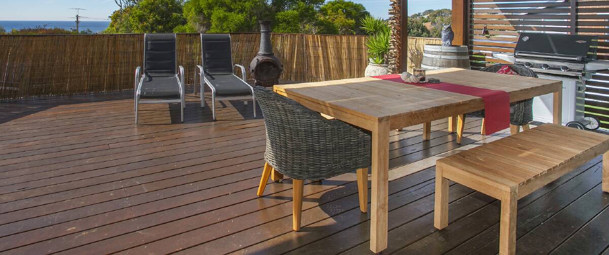 DIY: now is the time to clean and refresh the deck in readiness for time spent outdoors in spring and summer. Photo: File.