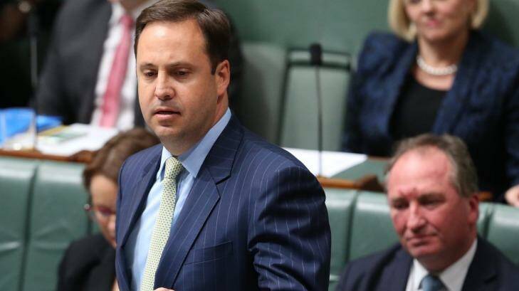 Trade Minister Steven Ciobo has defended One Nation's record defending the government, while Deputy Prime Minister Barnaby Joyce has warned the deal could cost the Liberal Party government in WA. Photo: Andrew Meares