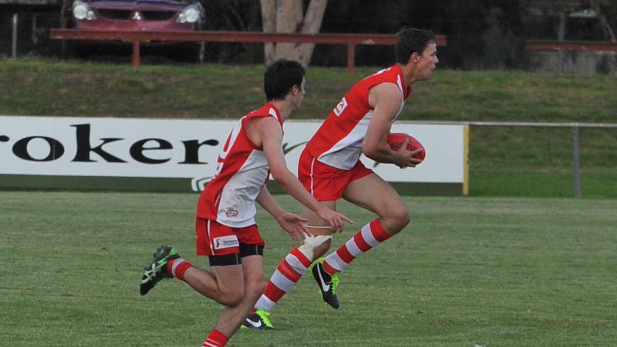 RFL. Griffith v Turvey Park. Griffith's Daniel Peruzzi and Micheal Griffiths. Picture: Laura Hardwick 