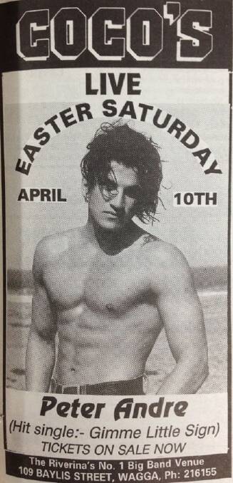 Singer Peter Andre came to Coco's nightclub to perform in April, 1993. Were you at the concert?