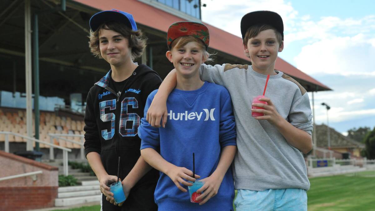 Baily Brydon, 12, Jayden Malony, 12 and Jock Neillsen, 13. Picture: Laura Hardwick