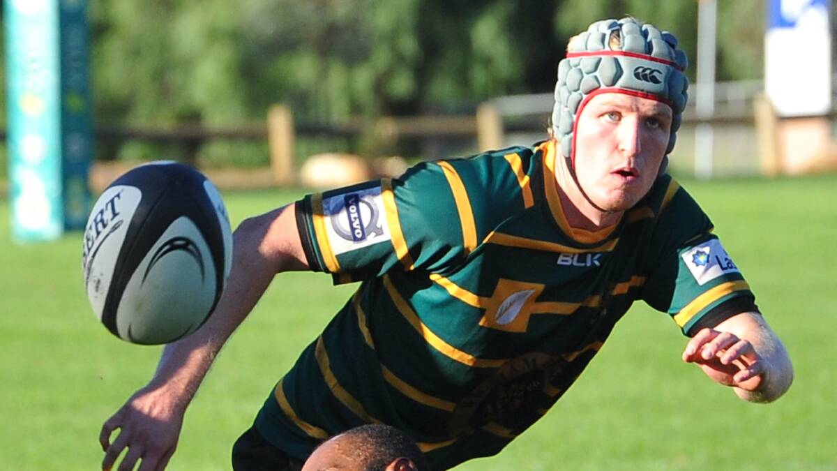 SIRU. Ag College v Griffith. Ag College's Chris Leaper. Picture: Kieren L Tilly 