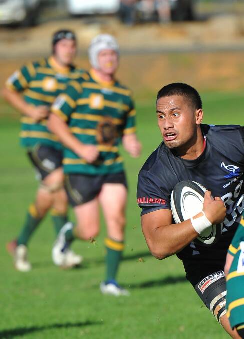 SIRU. Ag College v Griffith. Griffith's Vaea Mateo. Picture: Kieren L Tilly