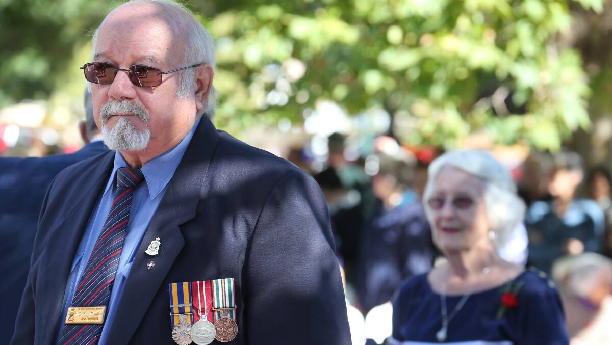 Anzac Day in Griffith. Graham Buntain. Picture: Anthony Stipo 