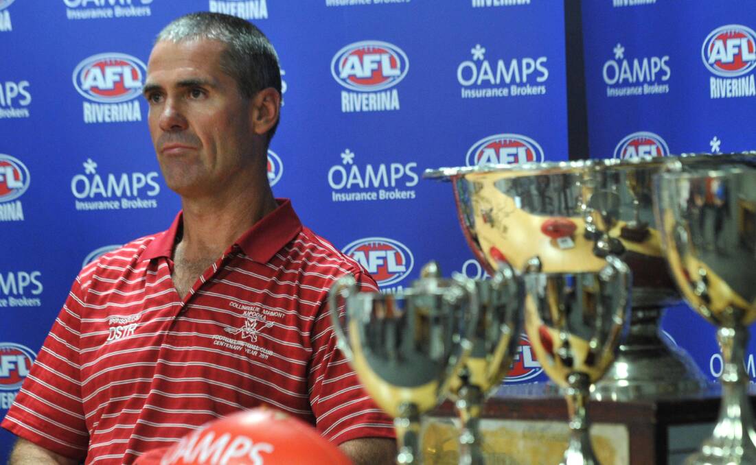CALLING IT A DAY: Collingullie-Ashmont-Kapooka premiership coach Shane Lenon has parted ways with the Demons after seven years. 