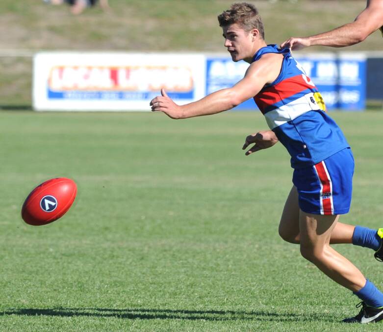 REWARDED: Mick Mattingly, playing for Turvey Park last season, has been invited to the AFL Draft Combine. 