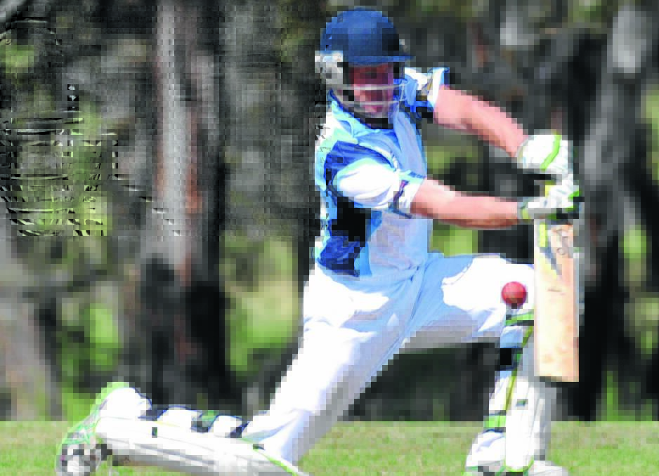 KEY MAN: South Wagga batsman Luke Gerhard will be one of the players looking to get the Blues over the line against Wagga City on Saturday. Picture: Les Smith