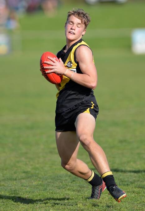 KEY RETURN: Charlie Bance returns from first grade into the Wagga Tigers under 17 team for the Riverina Football League grand final.