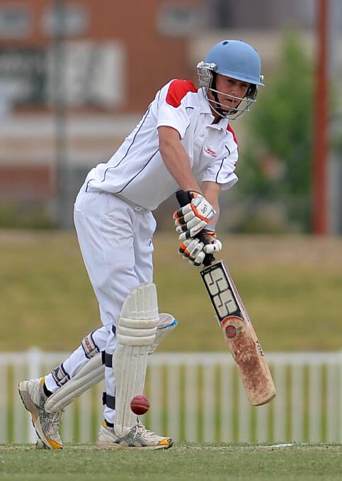 IN FORM: Kooringal Colts batsman Harry Perryman will look to continue his hot form when he returns to the crease to resume his innings tomorrow. Perryman hit a century in under 16 representative cricket last Sunday.