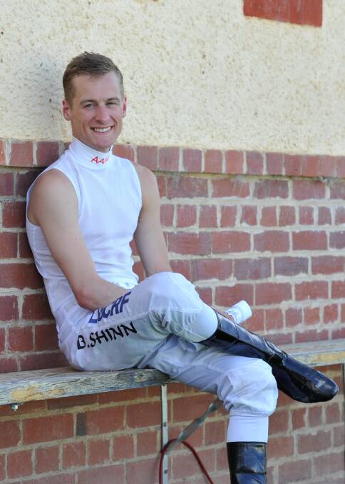 SPECIAL GUEST: Top Sydney jockey Blake Shinn was the special guest at Thursday's Stan Sadleir Stakes meeting and lived up to the hype with a winning treble. Picture: Michael Frogley