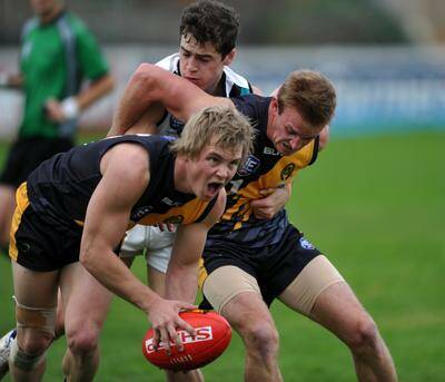 NEW SWAN: New Griffith recruit Ben King in action for Queanbeyan in the North Eastern Australian Football League (NEAFL).