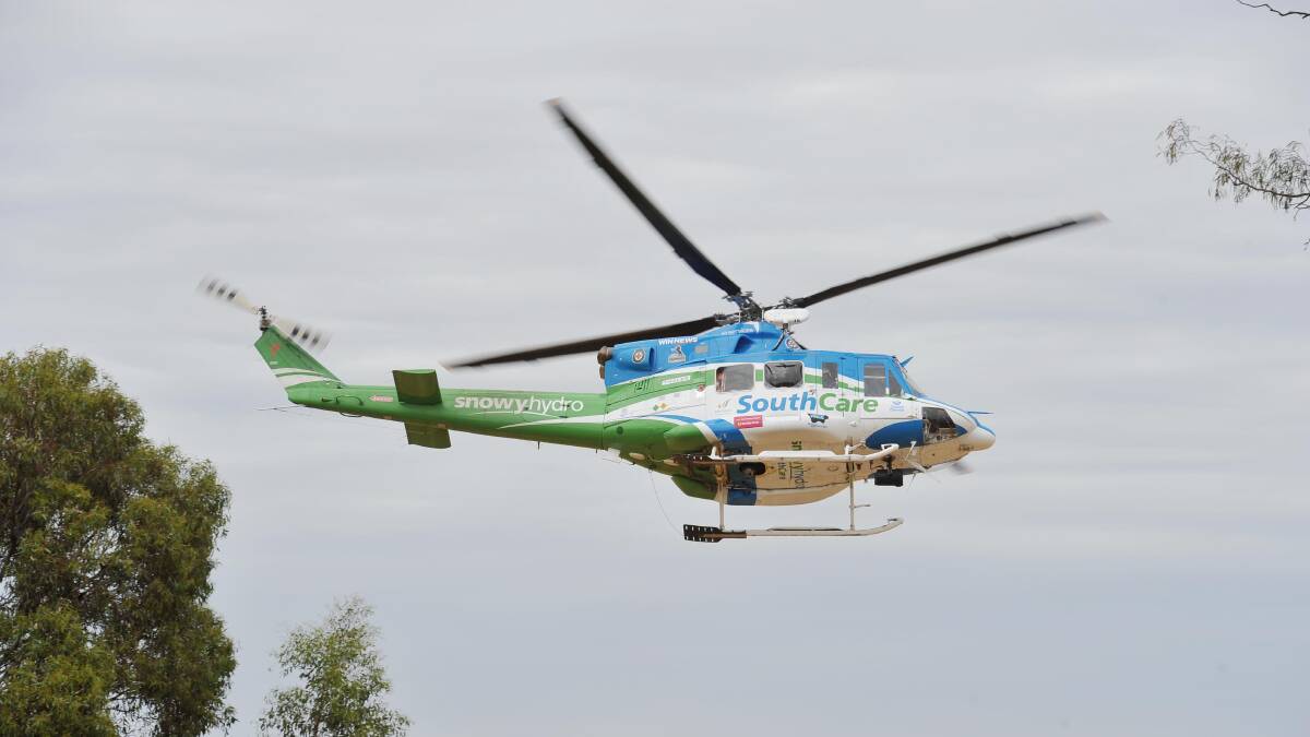 Jockey airlifted out after accident