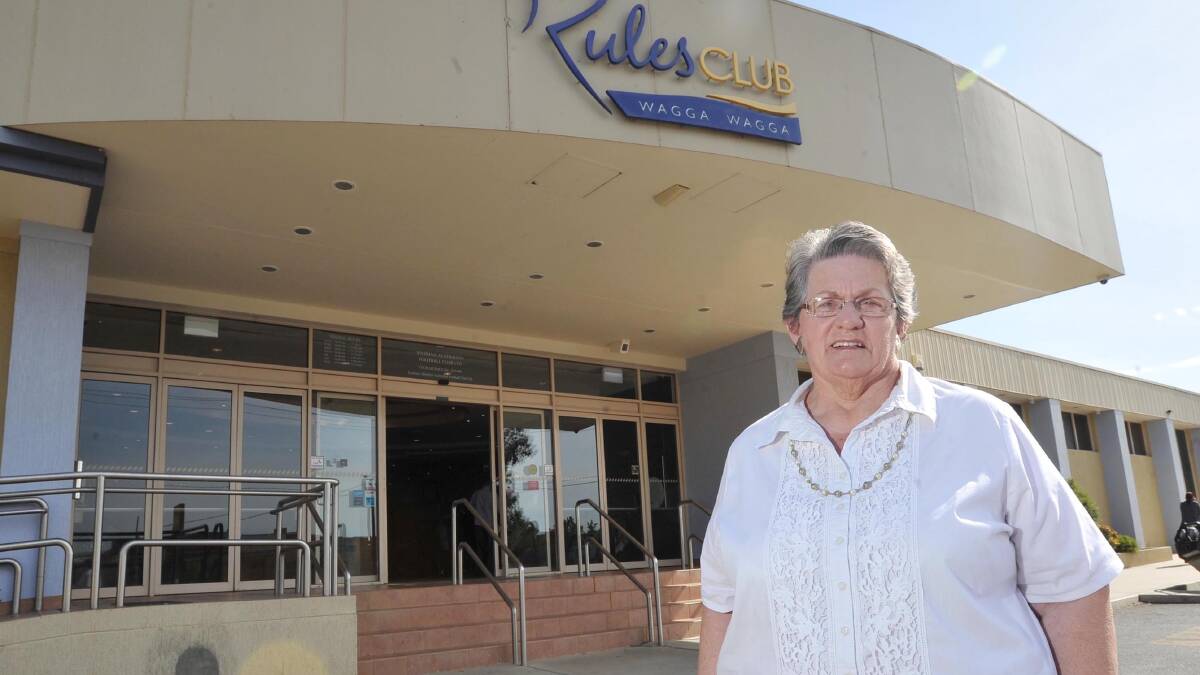 FAREWELL: Laraine Hill is retiring as a Wagga Rules Club director after 21 years of service.	 Picture: Laura Hardwick