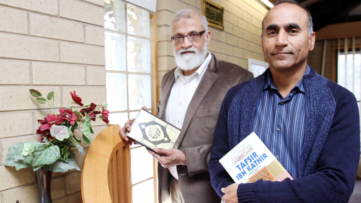 BREAKING DOWN BIAS: Dr Ata ur Rehman and Dr Asim Qayyum are encouraging understanding of the Muslim faith. Picture: Kieren L Tilly
